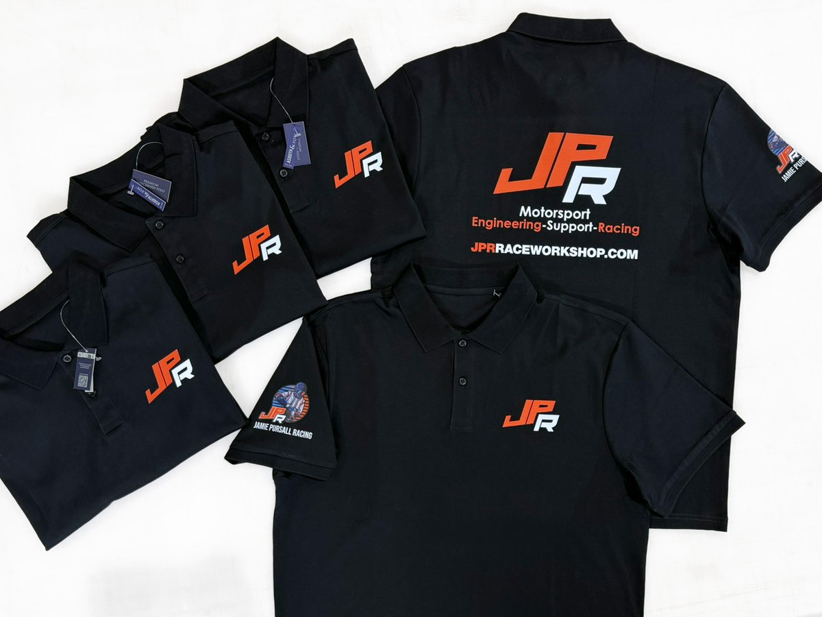 WizardEmb's tweet photo. Custom printed polo shirts for JPR ๐
Printed on the left chest, right sleeve; as well as large on the rear ๐
https://t.co/i8KNpbyQqb
#wizardembroidery #jpr #motorsport #engineering #racing #workwear #uniform #teamwear #customprinted #poloshirts https://t.co/GoHcXwOR8d