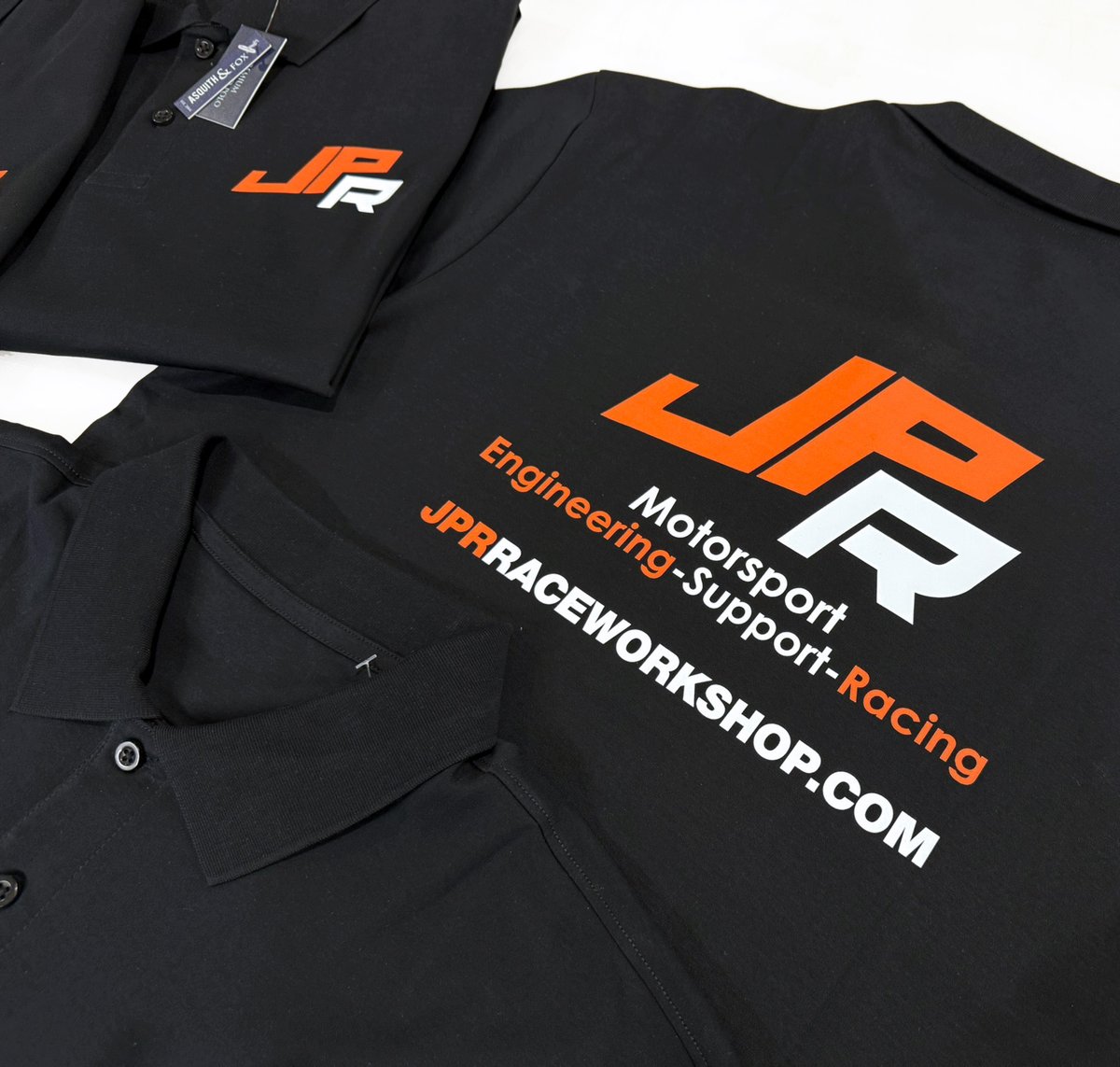 WizardEmb's tweet photo. Custom printed polo shirts for JPR ๐
Printed on the left chest, right sleeve; as well as large on the rear ๐
https://t.co/i8KNpbyQqb
#wizardembroidery #jpr #motorsport #engineering #racing #workwear #uniform #teamwear #customprinted #poloshirts https://t.co/GoHcXwOR8d