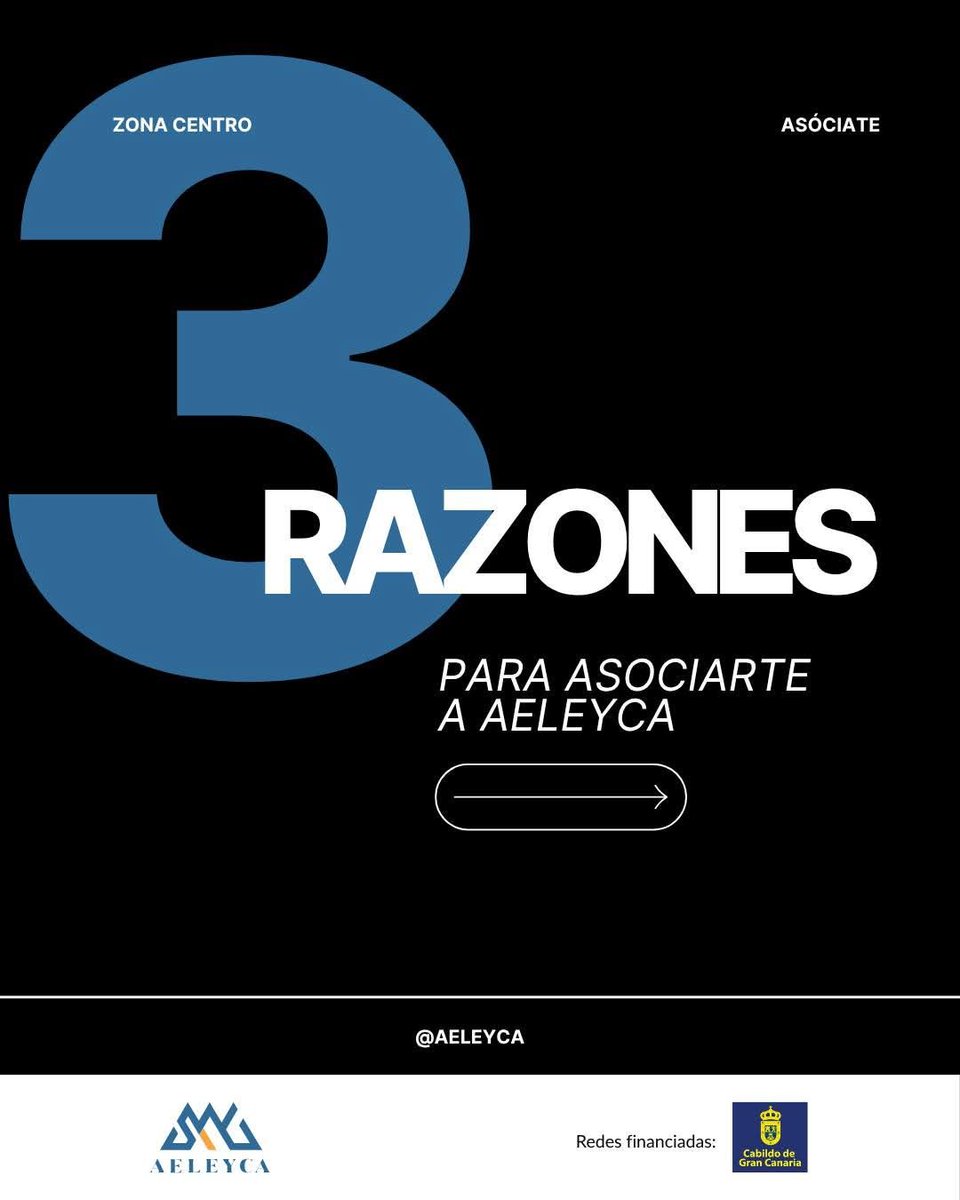 aeleyca's tweet photo. 💙 ¿Tienes un comercio en la Zona Centro?

Ser parte de AELEYCA es sumar fuerzas, ganar visibilidad y contribuir a dinamizar nuestro comercio local. 🤝

👉 ¿Quieres asociarte? Escríbenos por DM y te contamos cómo.

#AELEYCA #ComercioLocal #ZonaCentro #LasPalmasDeGranCanaria https://t.co/yli0DnFzpE
