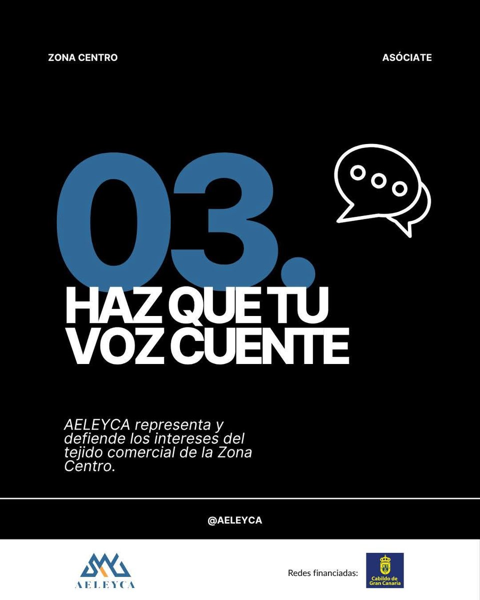aeleyca's tweet photo. 💙 ¿Tienes un comercio en la Zona Centro?

Ser parte de AELEYCA es sumar fuerzas, ganar visibilidad y contribuir a dinamizar nuestro comercio local. 🤝

👉 ¿Quieres asociarte? Escríbenos por DM y te contamos cómo.

#AELEYCA #ComercioLocal #ZonaCentro #LasPalmasDeGranCanaria https://t.co/yli0DnFzpE