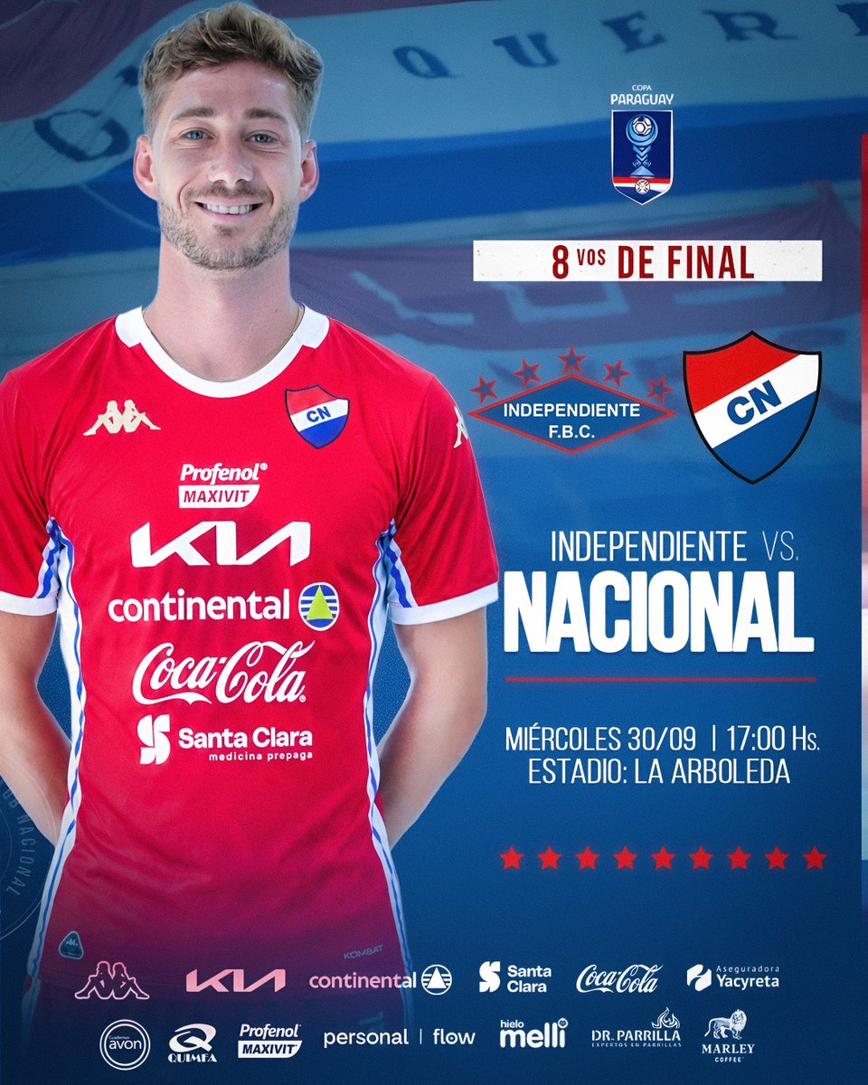 clubnacionalpy's tweet photo. 🏆 ¡MAÑANA JUGAMOS POR LA COPA! 🇵🇾

Por los Octavos de Final de la Copa Paraguay, el Tricolor enfrenta a Independiente.

📅 Miércoles 30 de septiembre

🕔 17:00 hs.

🏟️ Estadio La Arboleda

Vamos por la victoria y por seguir avanzando en la Copa. https://t.co/8TXIyXzT73