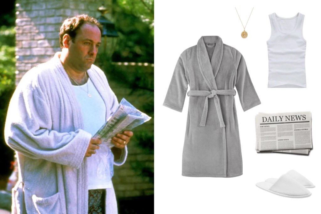sopranosrewatch's tweet photo. getting my halloween costume ready https://t.co/1gyEMhktNH