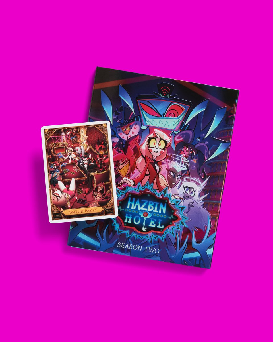 HellaversePrime's tweet photo. LIVE ON EVERY TV. Season Two of Hazbin Hotel is now available to own on Blu-ray, featuring exclusive commentaries and a brand-new trading card. Shop now: https://t.co/qoYPJceiR3 https://t.co/xdZO0uoTzv