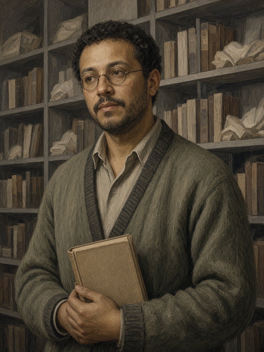 _hausoflore's tweet photo. Today’s lore is live.

CA : 0x322Fa979362F1ADbF94DE81e891a3c86CF003b54
Professor Elias Hart — Physicist.
Launched on @CyreneAI
By day he teaches the universe as numbers. By night it arrives as color and unfinished music. Two rooms. One man. Neither stays closed.

Read him. Quote him. Write the next page.

Drop your first line in replies. The story only starts when the world answers.