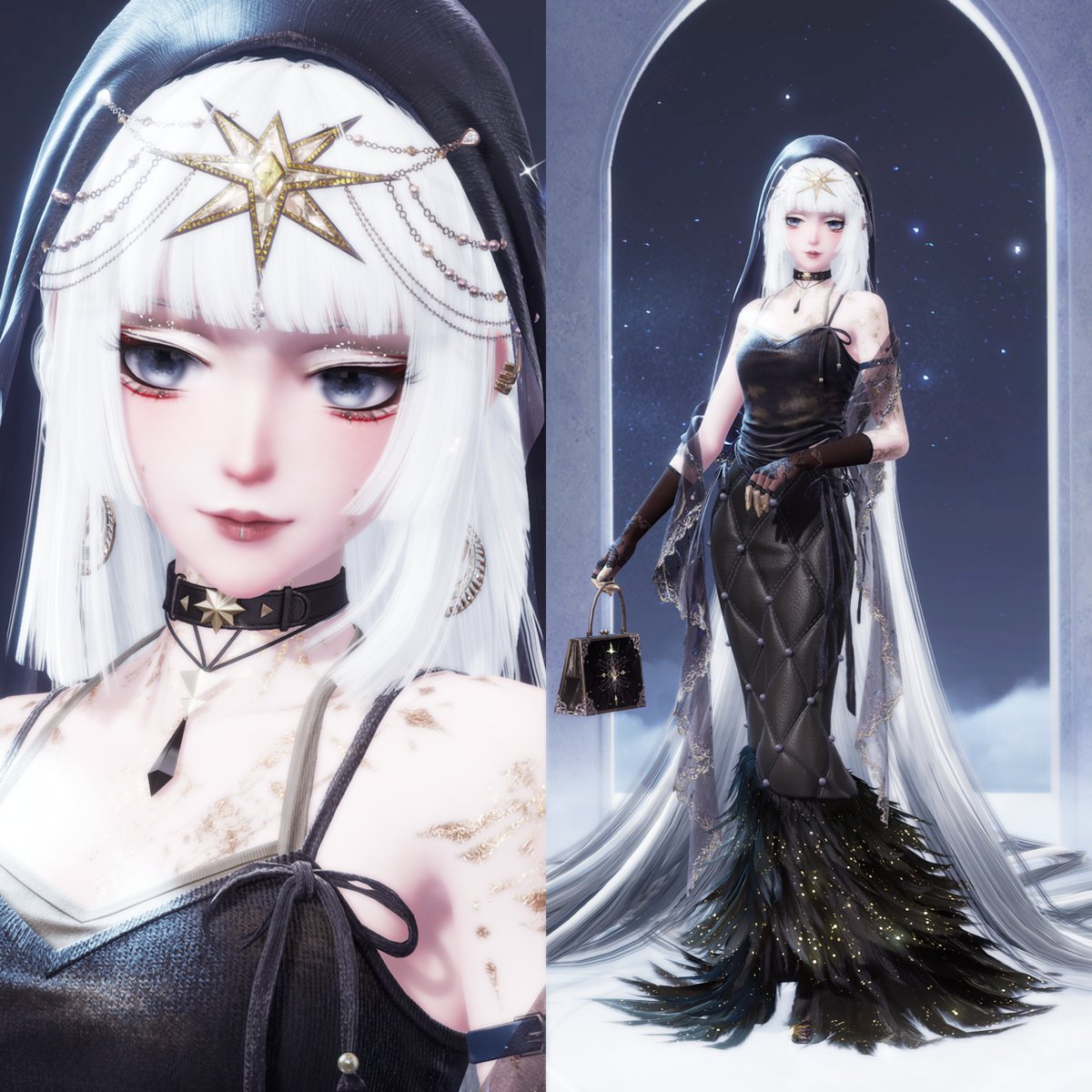 bulkastrawberry's tweet photo. red carpet ready 🖤
is it just me or does this look like something Lady Gaga would wear?

⟡ infinitynikki ⟡ https://t.co/zSgilxLIgh