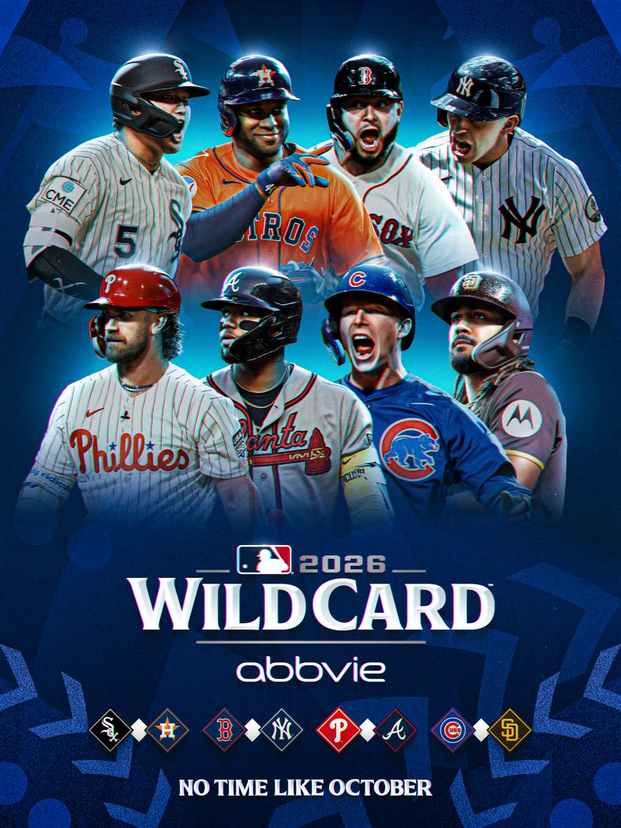 We've got a loaded day of Postseason baseball ahead!

Phillies vs. Braves - 2 pm ET, NBC/Peacock
White Sox vs. Astros - 5 pm ET, Peacock/NBCSN
Red Sox vs. Yanke