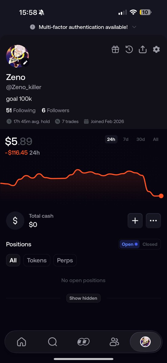 illumi_kiler's tweet photo. Am I doing good!
#FOMO #memecoins #cryptocurrency https://t.co/b6AAoAdRWk