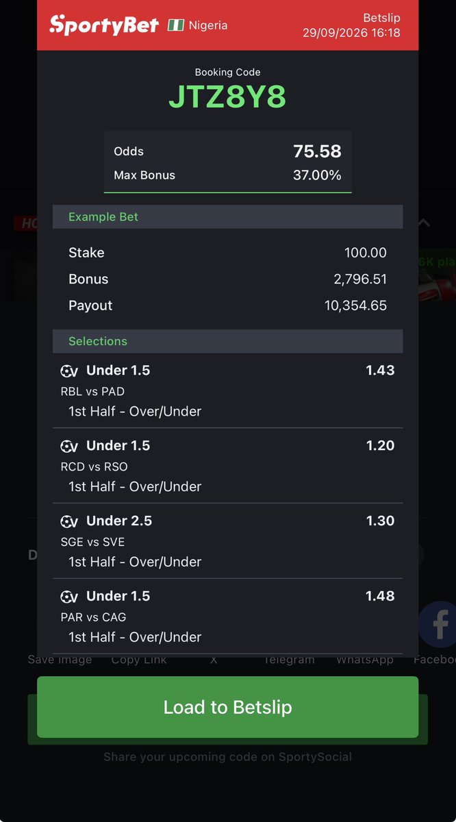 billionaire_eze's tweet photo. 200 , 75 odds home/away 0.5 and under 1.5 HT edit v football ✅✅

Kickoff - 6:13 , 6:52 pm ✅✅

Flex and play ✅✅ https://t.co/jFsbJMlvM6