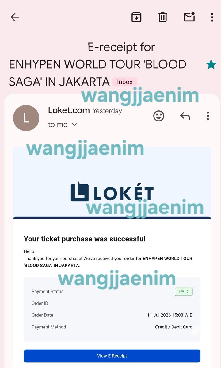 wangjjaenim's tweet photo. WTS ENHYPEN Blood Saga in Jakarta

CAT 1 weverse presale secured 15.08
💰 4.300.000
Diurus sampe tiket fisik
Rfs : sudah ganti section

Feel free to DM kalau mau tanya dulu. Thank you

Tag : wtb lfs lfb world tour beli jual tawarin enha jual jkt 엔하이픈 want to sell https://t.co/IJQHZYwa3o