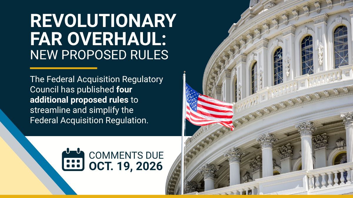 DONOSBP's tweet photo. The Federal Acquisition Regulatory Council has published four additional proposed rules as part of the Revolutionary FAR Overhaul, an effort to streamline and simplify the Federal Acquisition Regulation. https://t.co/DFib2JB1aL