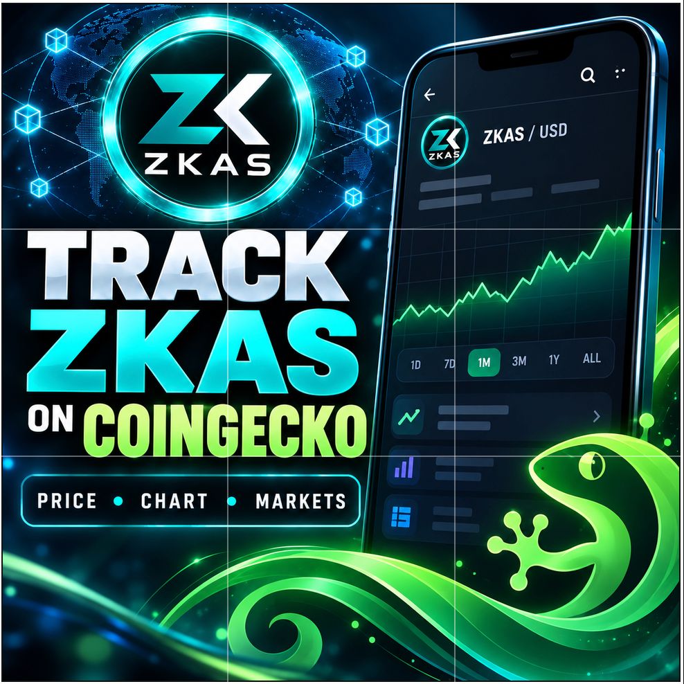 ZKas_Stream's tweet photo. Your ZKAS chart check just got easier 📊

ZKAS is now listed on CoinGecko. Follow the price, view the chart, and see the market information for yourself.

🔗 https://t.co/dOgJnYGZrA

#ZKAS #Kaspa https://t.co/DVdR7qyqkK