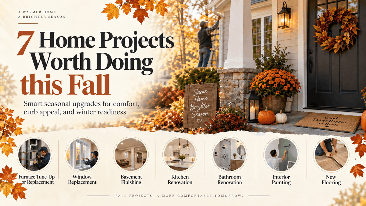 RenovationFind's tweet photo. If you’ve been putting off a project, fall home renovation projects are worth starting now. Your house will work a lot harder over the next five months, and you’ll spend more time inside it.

Here are projects homeowners most often book in the fall. 🍂https://t.co/Mb0Rwbcc5W https://t.co/BCW1zGr2lV