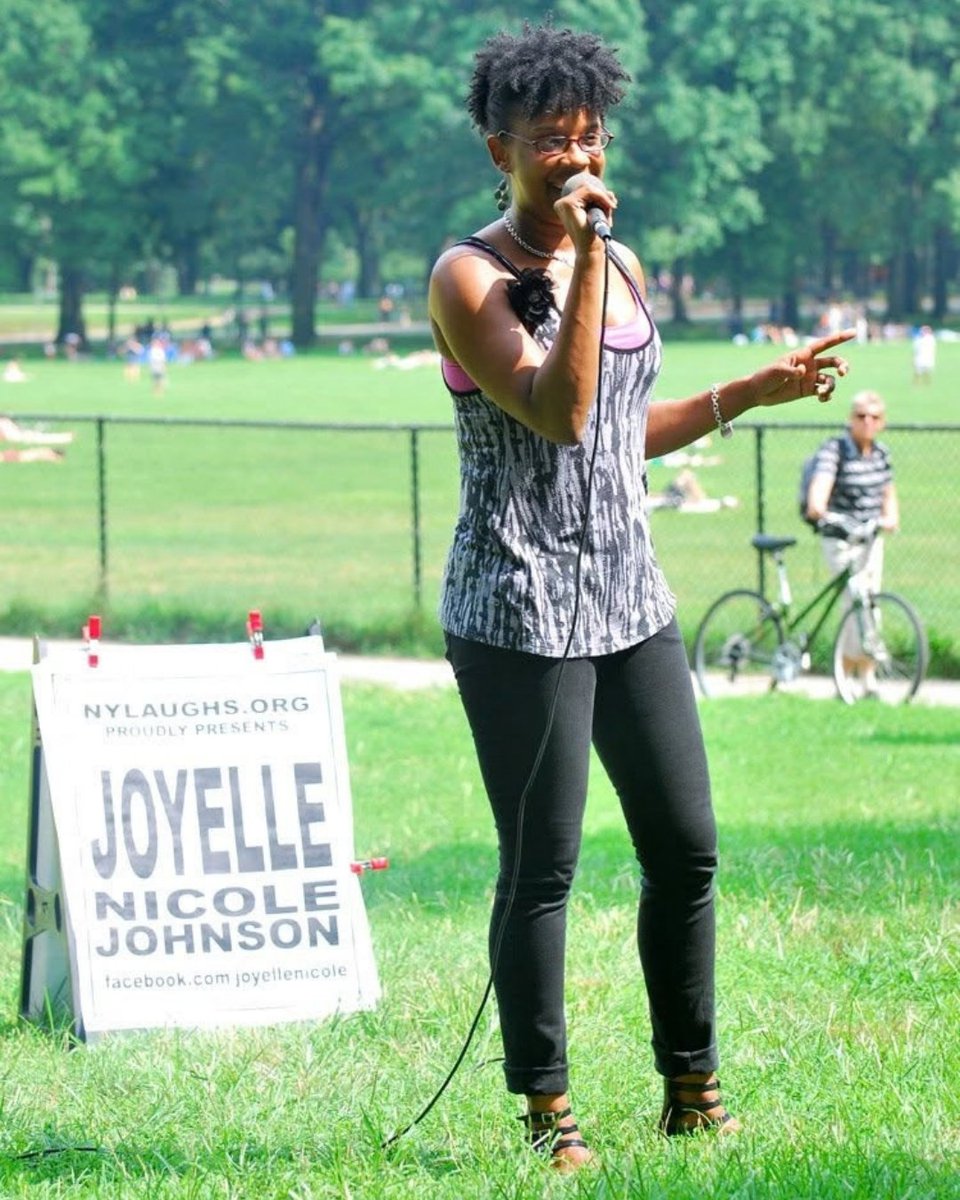 NYLaughs's tweet photo. Part II: Rewind to 2011, when Laughter in the Park featured Pat Dixon (now host of NYC Crime Report), Lori Sommer (now Artistic Director of The Hyperion Theatre Project), and Joyelle Nicole Johnson, whose special Love Joy is streaming on Peacock.

#nyccomedy https://t.co/MiHkBzyefC