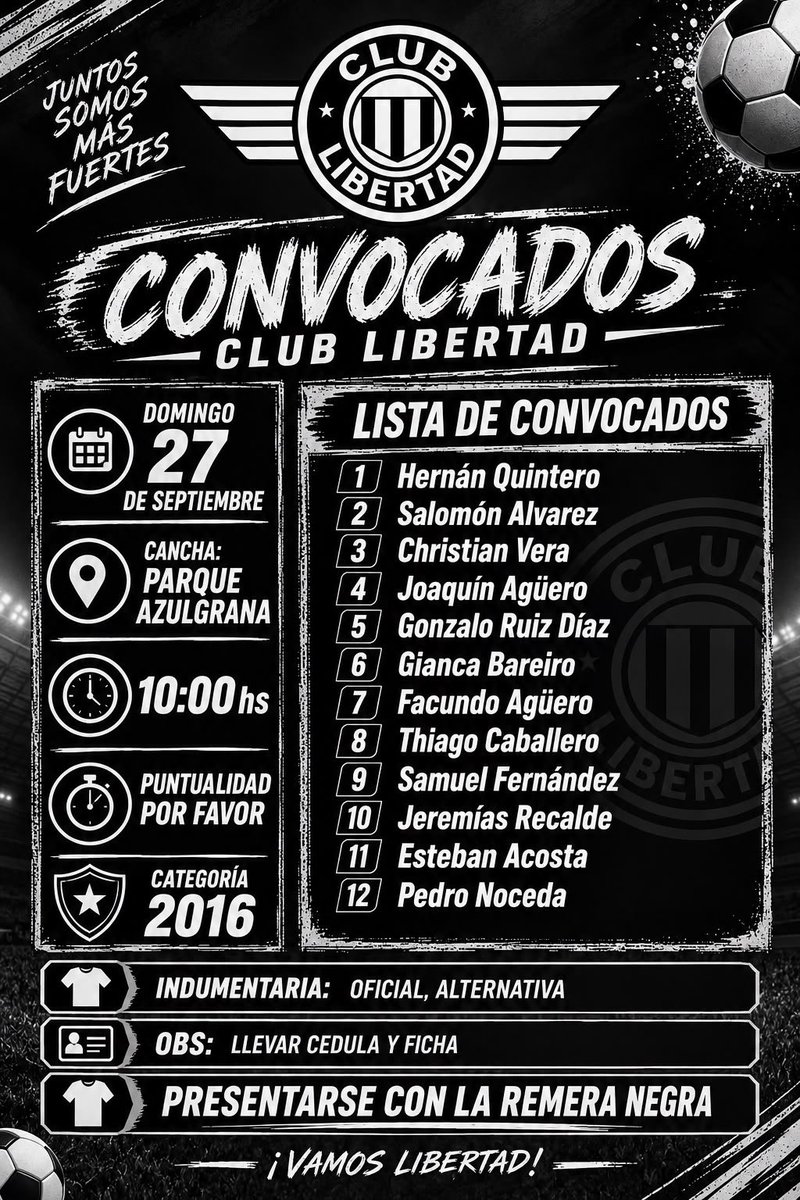 Guma_Media's tweet photo. 🤳🏻📸Categoría 2016  de #ClubLibertad contra cerro formativas que terminó igualado 0-0.

Aquí los detalles de las futuras promesas del guma!🏁 https://t.co/4ArLHDHWok