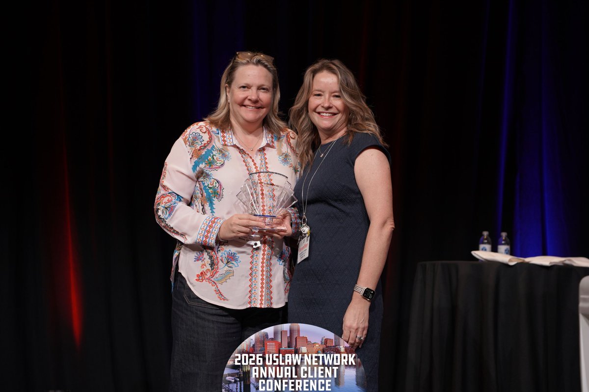 USLAWNETWORK's tweet photo. Congratulations Keely Duke of @DukeEvett (USLAW NETWORK Idaho member firm), the recipient of the 2026 USLAW Foundation Champions Award!

“From stepping forward to support a law school scholarship to consistently giving her time, guidance and expertise, Keely Duke is always among the first to ask how she can help. She is a mentor, a trusted resource and a leader who sees the potential in others and helps them succeed. It is that extraordinary spirit of generosity and service that we are proud to honor with the 2026 USLAW NETWORK Champions Award,” announced USLAW NETWORK Immediate Past Chair Jennifer Tricker.

Read more - https://t.co/9yVp7H1hhl

#USLAW25 #EraUS