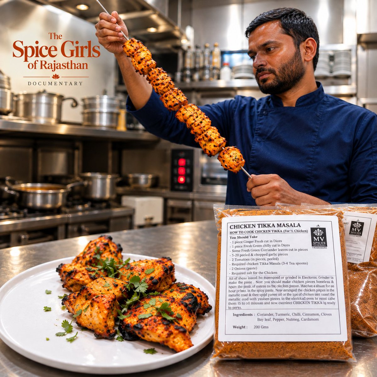 spice_rajasthan's tweet photo. From Jodhpur to Paris. 🇮🇳🇫🇷
MV Spices’ Chicken Tikka Masala makes its way into the kitchen at Desi Road restaurant in Paris, planting the seeds for the Spice Girls in Paris.

#TheSpiceGirlsOfRajasthan #MVSpices #Paris #DesiRoad #DocumentaryFilm https://t.co/syLsOjuSVj