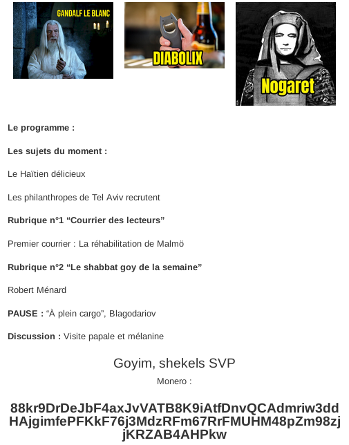FourNinesFineK9's tweet photo. #dempart
Démocratie Participative
S11E34
“Xénophilie divine”
Diabolix
.@G8ND8LFHH .@thewhitedruid18
Nogaret
Lien inexact sur la page. Celui de la semaine passée.
Code sous l'onglet ALT ici est bon.
On veille au grain 🐪🐫 Toujours vigilant 🐾
Durée:
# 02:38:58.17 https://t.co/li1qHDxC39