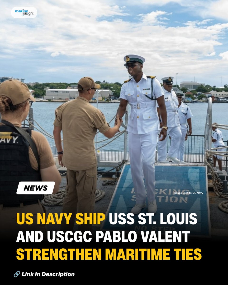MarineInsight's tweet photo. US Navy Ship USS St. Louis And USCGC Pablo Valent Strengthen Maritime Ties During Nassau Port Visit

Read Full News Here 👉  https://t.co/zK8uTmigZB

#USNavy #USCGC #NassauPort #News #Shipping #Maritime #MarineInsight #shippingindustry https://t.co/r9YEOc8uJj