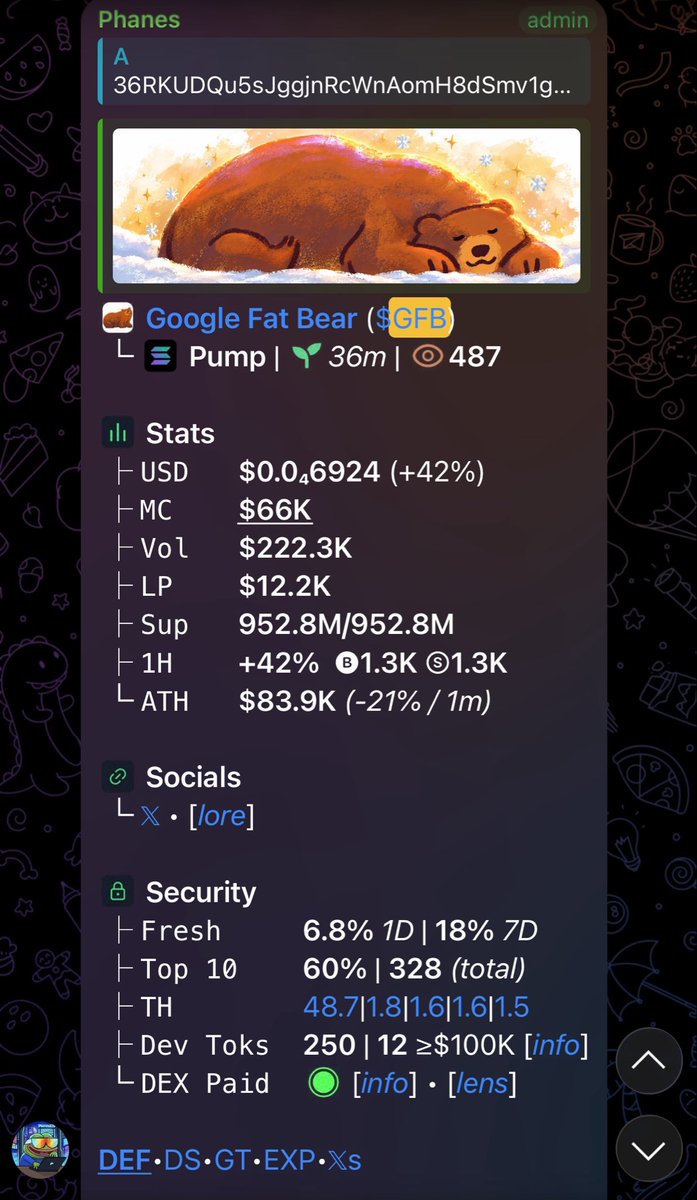 GhostCallerX's tweet photo. 5X from my call on $GFB
VIPPs are swimming in greens

CA> 36RKUDQu5sJggjnRcWnAomH8dSmv1gq5zgVQ73DrBear https://t.co/LuATHX4RSl