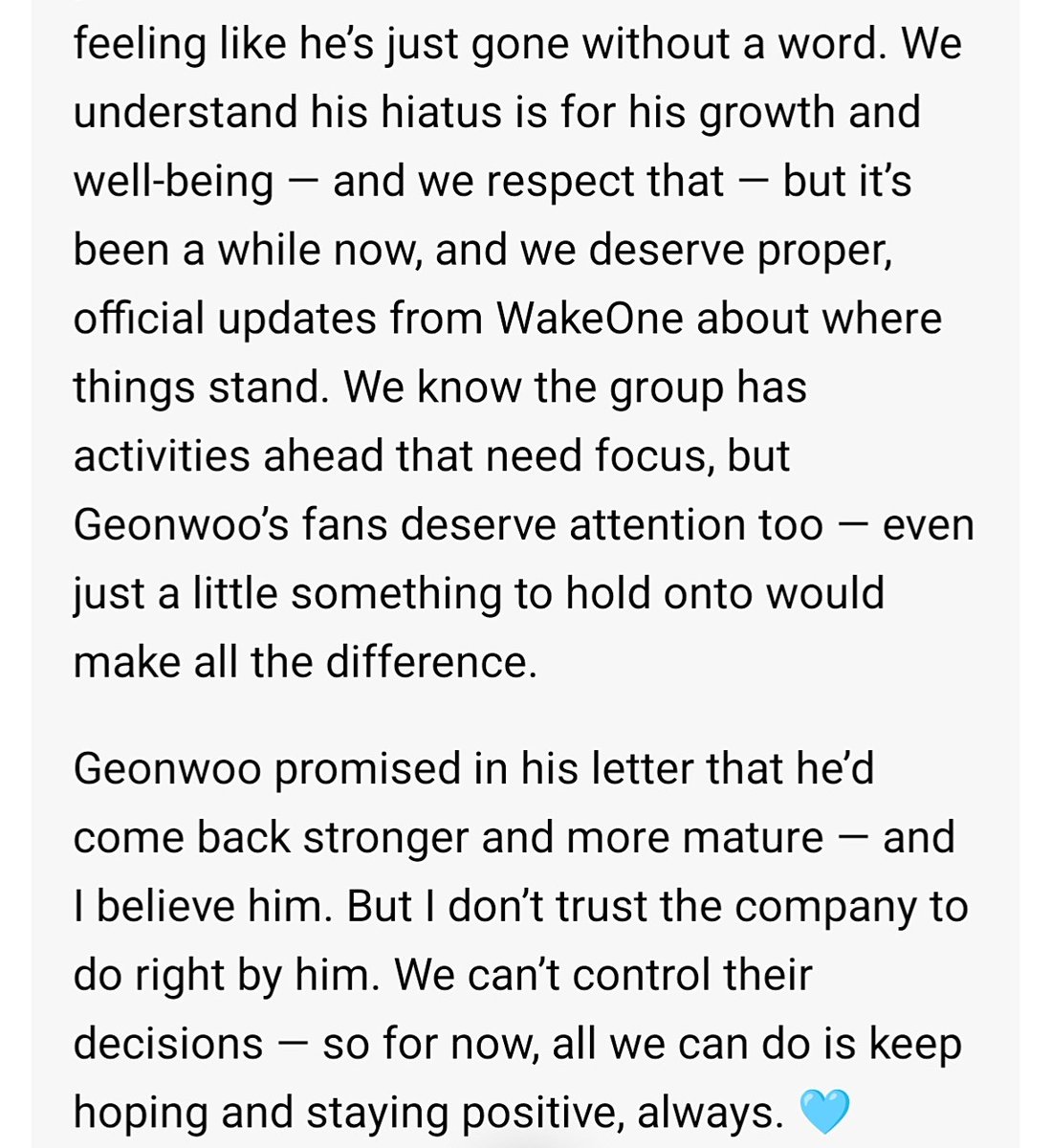 876knife876's tweet photo. This is my honest opinion about Geonwoo's Hiatus right now (still waiting, 6-month hiatus already on October) 

COMEBACK SOON.. NUNU! 🥺🥺

#건우 #알파드라이브원 #GEONWOO #ALD1 https://t.co/X6A03n6rfH