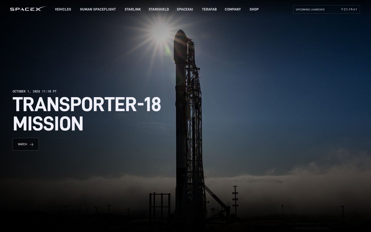 BlackwingSpace's tweet photo. SpaceX is targeting October 1 for launch from Vandenberg Space Force Base for its Transporter-18 rideshare mission. Excited to see Baby Bird's deployment listed on the mission page, manifested by SEOPS Space. 

Baby Bird is Blackwing Space's first spacecraft - a Sparrow 1U XL built in Nashville, TN, carrying payloads from Manifest Space, Melagen Labs, and Celestis Memorial Spaceflights. 

We're continuing final preparations ahead of launch and looking forward to seeing Baby Bird in orbit. Grateful to the team and partners who got us here.

Full mission details and deployment schedule:
https://t.co/4ARXbxwrTy