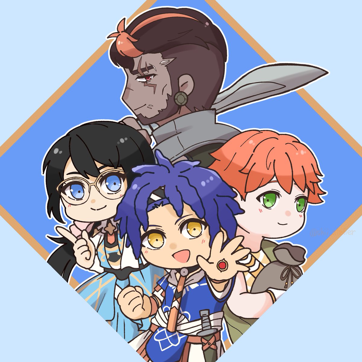 shii_atelier's tweet photo. リベイラ村の子供(？)たち https://t.co/8er894MAAw