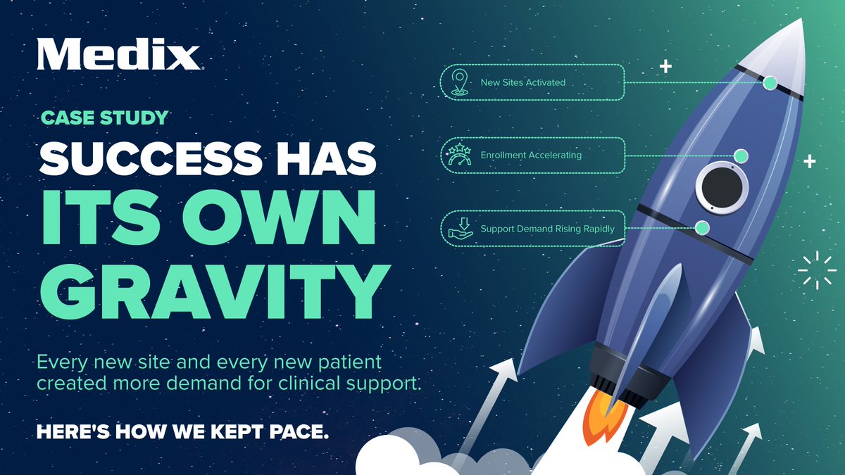 medixteam's tweet photo. 🚀 What happens when the mission changes after launch?

See how one cardiovascular medical device company reached its target three weeks ahead of schedule. 

https://t.co/Unz3FqNyxb

#ClinicalOperations #ClinicalTrials #LifeSciences https://t.co/AINfpiaG23