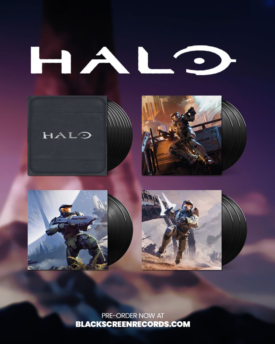 blackscreenrec's tweet photo. Back in stock!🚨 

The Original Soundtracks of Halo: Combat Evolved, Halo 2 and Halo 3 from @Laced_audio and @Halo are now available again in our store! 👽️ 

We've also restocked the Halo Original Trilogy 8xLP Deluxe Box Set! 🌌 

Pre-order: https://t.co/ehDDyfax5a https://t.co/8VqX7CnpJv