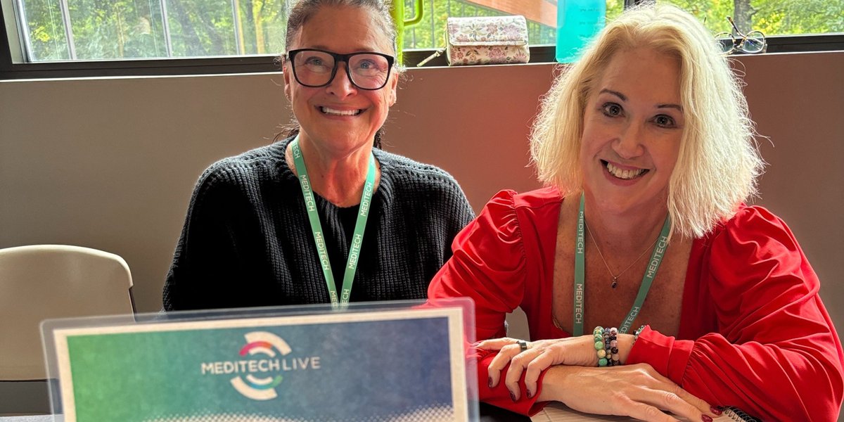 MEDITECH's tweet photo. Make the most of your break time today at #MEDITECHLIVE! Stop by our networking area and MEDITECH Lounge to connect, catch up, and collaborate. See the latest #AI innovations in action. Grab a coffee, stop by during the break, and let’s connect! ☕🤝 https://t.co/lZeCCNEFGa