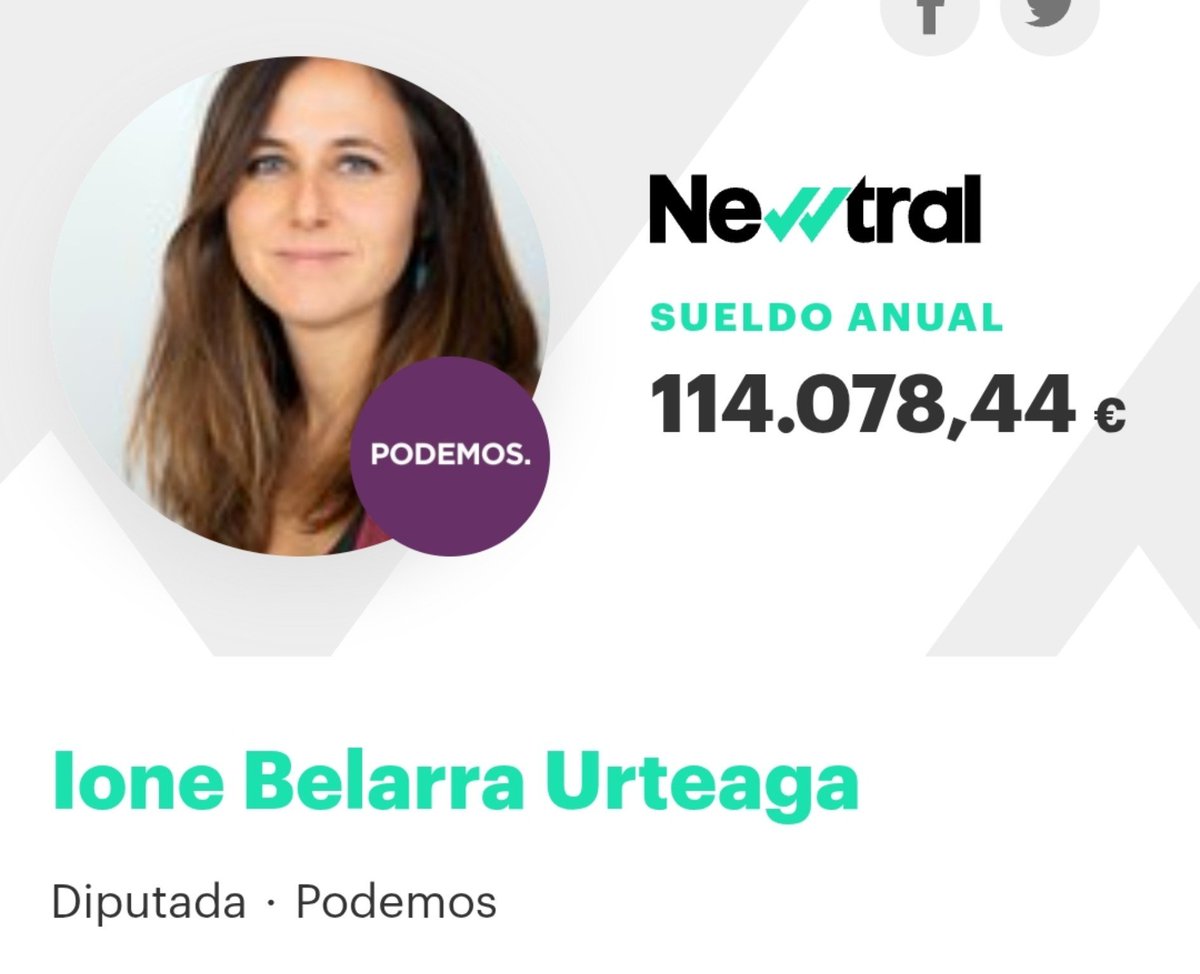 chequevarajr's tweet photo. @PODEMOS @ionebelarra Hay que nacionalizar vuestros sueldos y repartirlos entre la gente. https://t.co/PmZ08uwHqj