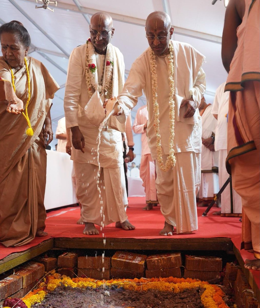 CP_Dasa's tweet photo. I was glad to be part of the Bhumi Puja ceremony for ISKCON Hare Krishna Fields last Sunday in Whitefield, Bengaluru, marking the beginning of a new centre of Srila Prabhupada’s ISKCON in one of the city’s most dynamic and rapidly growing areas.

Srila Prabhupada's ISKCON has been serving the Whitefield community for more than two decades. Over these years, Whitefield has transformed into a major centre of technology, enterprise, and economic activity, bringing together a vibrant community of professionals, entrepreneurs, families, and young people from across India and the world. This new centre is an important step in bringing spiritual learning, devotion, community, and service closer to this growing community.

I was happy to join Sri Madhu Pandit Prabhu and our devotees on this auspicious occasion. As Whitefield continues to grow, ISKCON Hare Krishna Fields can become a space where people can find inner balance, spiritual nourishment, and an opportunity to connect with the timeless wisdom of the Vedic tradition.

With the blessings of Srila Prabhupada, may this new centre grow into a vibrant spiritual and cultural hub and serve the people of Whitefield and beyond for generations to come. 🙏

@madhupanditdasa @ISKCONBangalore