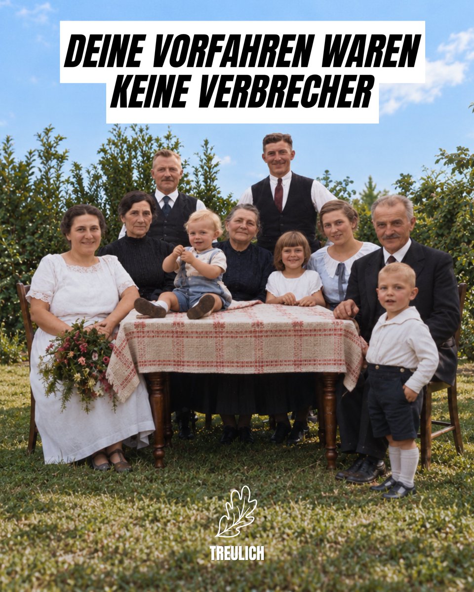 Treulich's tweet photo. Deine Vorfahren waren keine Verbrecher! https://t.co/5qSe4deDGZ
