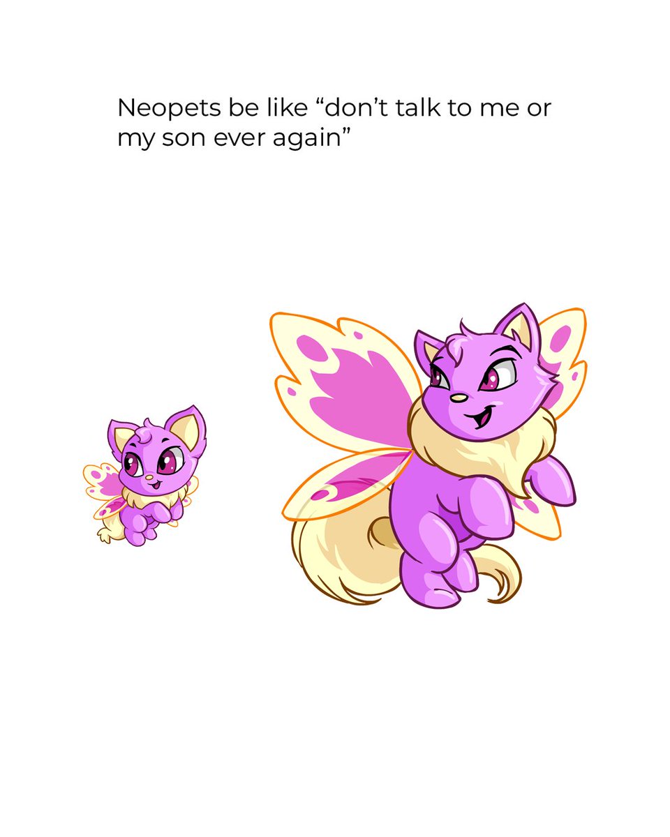 Neopets's tweet photo. New baby faerie prismatics are available in the styling studio! 🌟 Which style is your favourite? 🖌️ https://t.co/QiZSmh2i6W