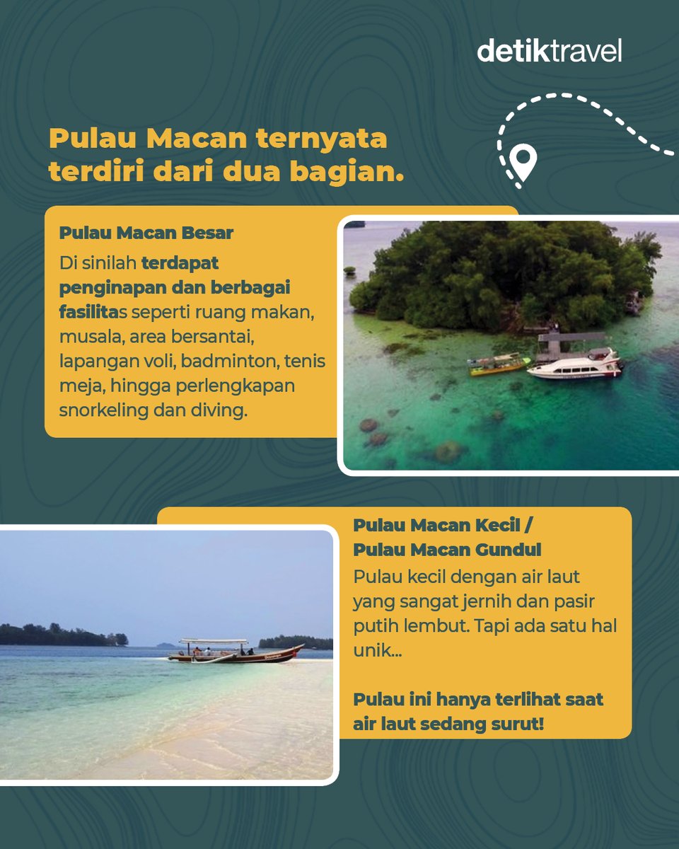 detikTravel's tweet photo. Mau short escape tanpa pergi jauh dari Jakarta? 🏝️

#detikTravel #PulauMacan #KepulauanSeribu #dTravelers https://t.co/G8RHtxXpjV