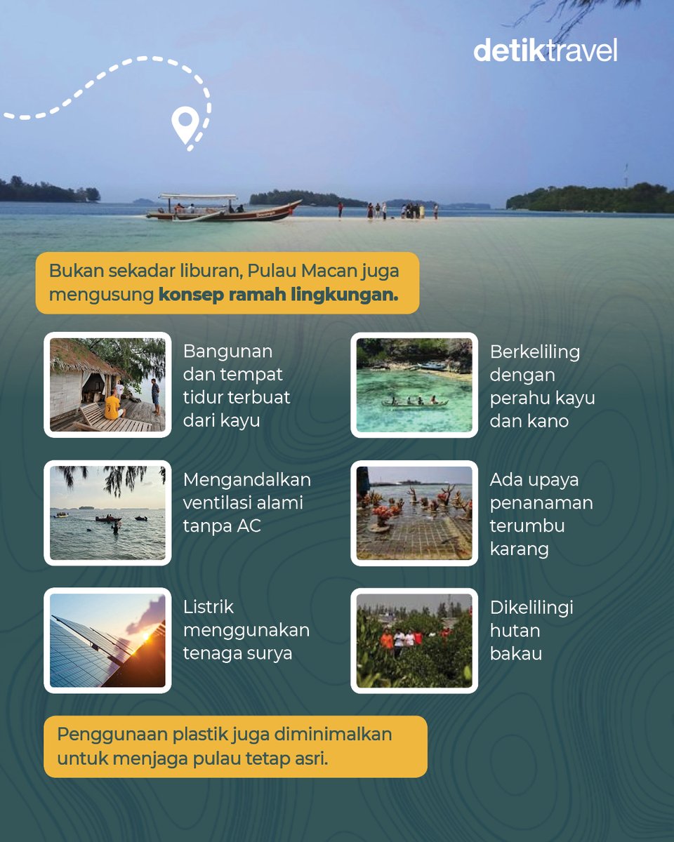 detikTravel's tweet photo. Mau short escape tanpa pergi jauh dari Jakarta? 🏝️

#detikTravel #PulauMacan #KepulauanSeribu #dTravelers https://t.co/G8RHtxXpjV