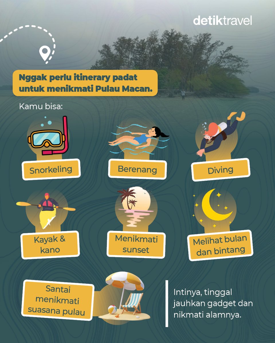 detikTravel's tweet photo. Pulau Macan di Kepulauan Seribu punya laut biru toska, suasana tenang, dan Pulau Macan Kecil yang cuma muncul saat air surut! 👀🌊

#detikTravel #PulauMacan #KepulauanSeribu #dTravelers https://t.co/D2bT7Fcwl6