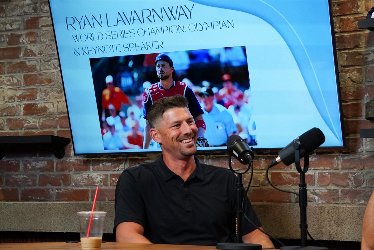 HeavyVictory's tweet photo. World Series champion. Olympian. Leadership coach. ⚾️ 

@RyanLavarnway joins Heavy Victory to talk about the “Why Not?” mindset that shaped his journey. 🎙️ OUT NOW. https://t.co/eRpm0fPtLl
