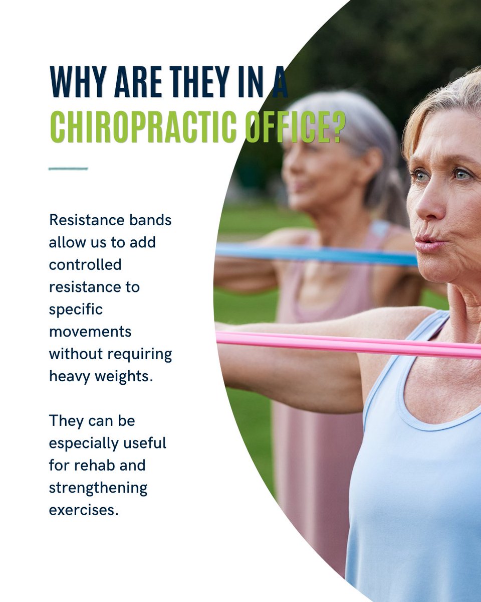 GCSS_Chiro's tweet photo. Don’t underestimate the resistance band 💪

These simple bands give us a LOT of options for helping patients work on strength, stability and controlled movement.

Sometimes improving how you feel also means strengthening the muscles that support how you move. https://t.co/bNhnSj2qYz