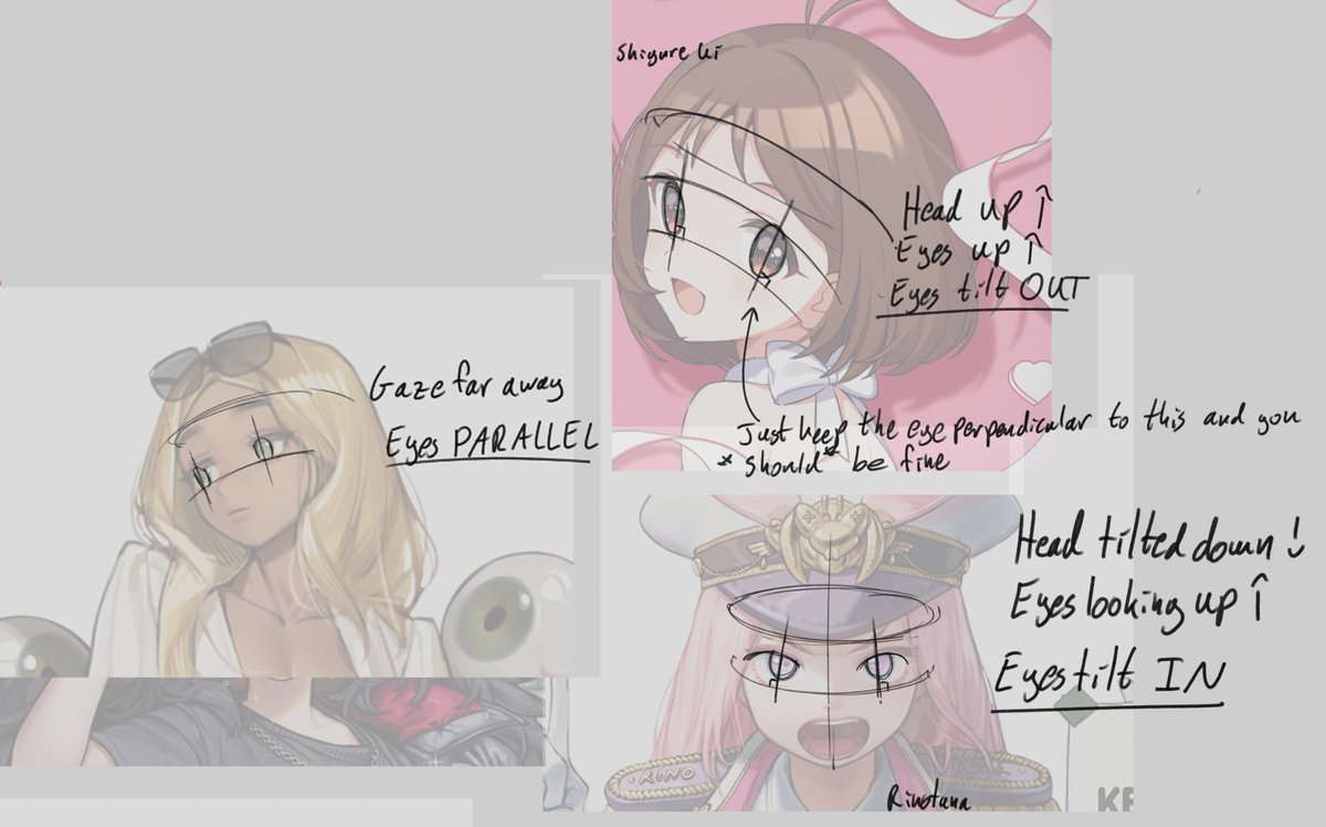 PyruvateDH's tweet photo. I swear I've never seen a tutorial address this.  I don't know if this effect has a name but I think I have a better way to draw it correctly rather than *vibing* it out or finding a reference.  someone who knows better can correct me if I'm wrong, im not a professional. https://t.co/3MfMfp7xDa