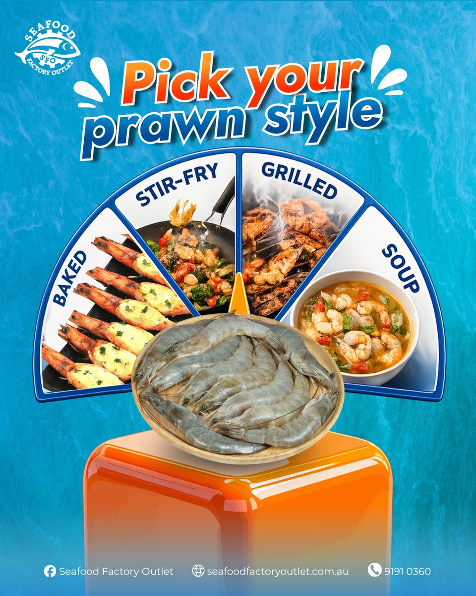 HansDel0nly's tweet photo. How do you like your prawns? Whether boiled, stir-fried, grilled, or in soup, we have everything you need. Choose your favorite style and start cooking! Visit us at 41 Clapham Rd, Regents Park, or order online for quick pickup today. https://t.co/n02kAGRfv0