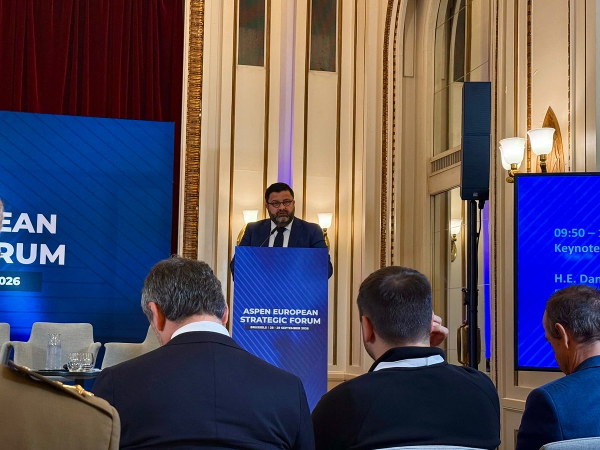 DanNeculaescu's tweet photo. A good start to the week: I took part in debates at @Europarl_EN and events organised by @aspen_romania, with European security at the heart of the discussions.

My message: security underpins prosperity, and @NATO remains the cornerstone of European security. Our objective for NATO 3.0 is a stronger Europe in a stronger NATO with Europe taking greater responsibility for its defence.  
#EuropeanSecurity
#StrongerEurope