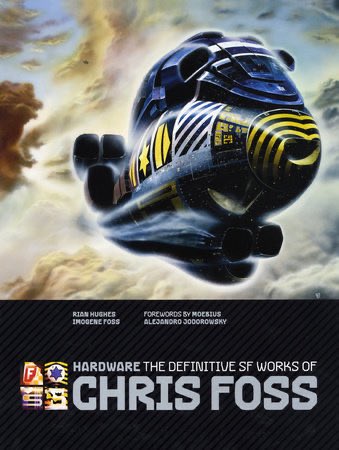 JahFurry's tweet photo. What cosmic eye-caviar this gawjuss book of  #ChrisFoss SciFi illustrations contains, with intros by #Jodorowsky &amp; #Moebius no less!! 
Written by the ever-dazzling design demigod @RianHughes https://t.co/xH1If5Vvjb