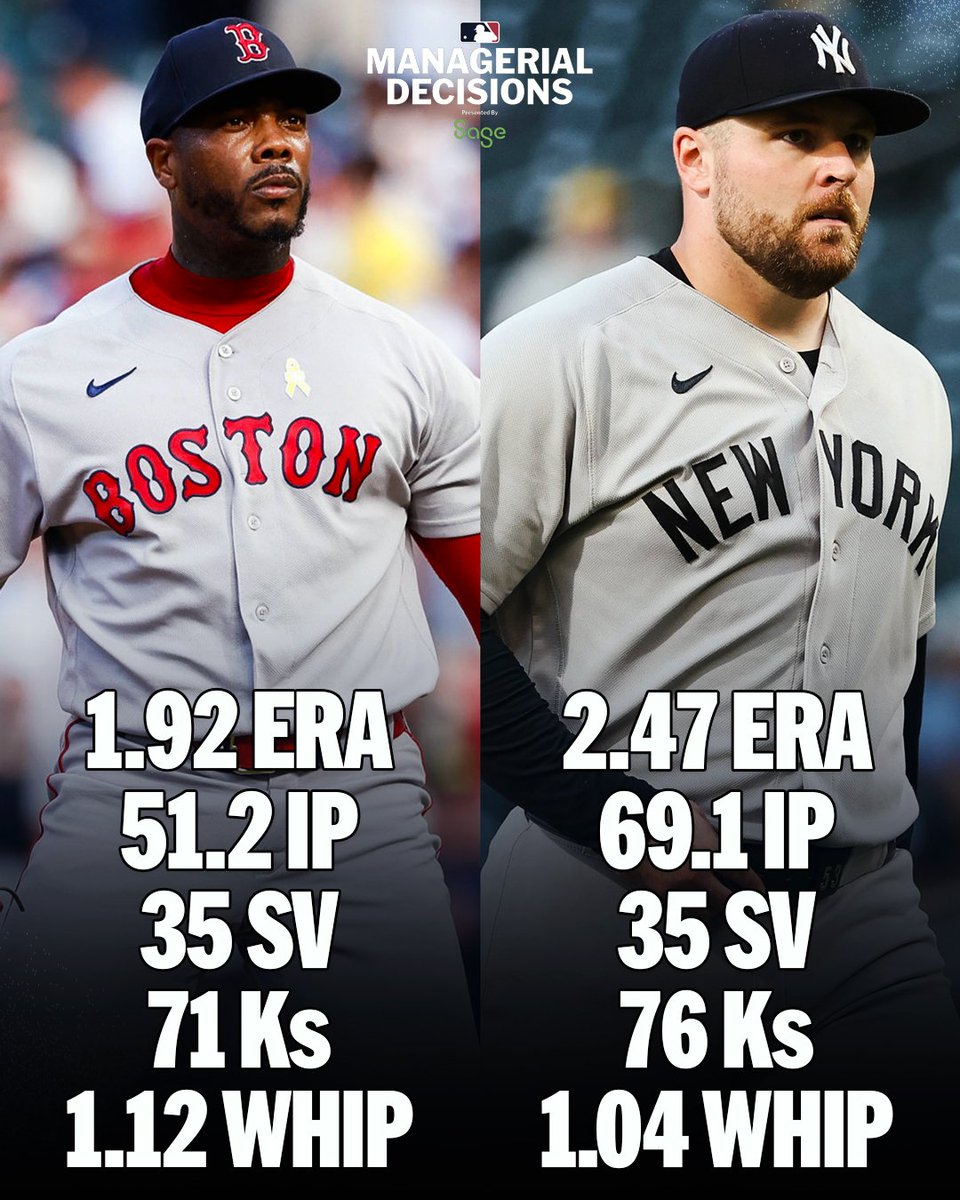 Up by a run in the 9th inning ...

Who do you want on the bump to close out the game?

(MLB x @​SageUSAmerica) 
 [📷](https://pbs.twimg.com/media/HTZY6tIXAAElD5