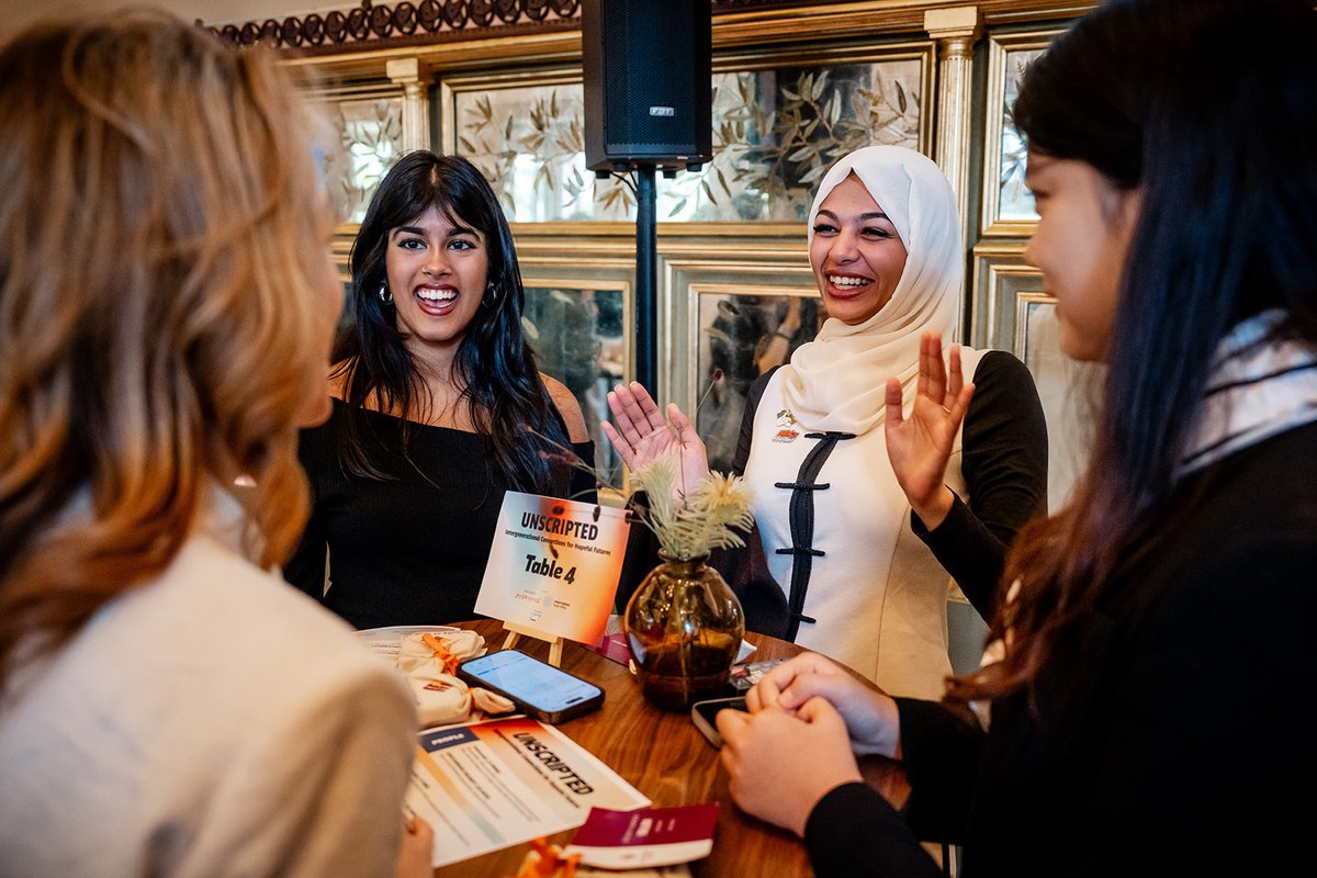 UNYouthAffairs's tweet photo. No speeches, no script — just young people and senior leaders coming together to listen, challenge assumptions and learn from one another.

That’s #Unscripted: creating space for genuine #IntergenerationalDialogue.

🔗: https://t.co/WR7VCo4U7l

#YouthLead  @TheGlobalGoals @SAP https://t.co/XvRapUyKID