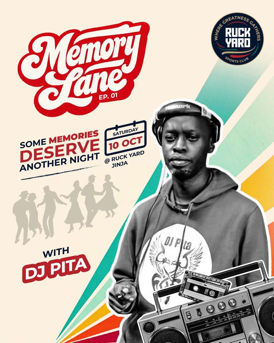 RuckYardSports's tweet photo. Memory Lane is still unfolding. 🎶

Taking us further down Memory Lane is DJ Pita, 02 of 08.🔥

Six more to go🥳

#RyMemoryLane | #RuckYardMoments https://t.co/D4WOaTxqb9