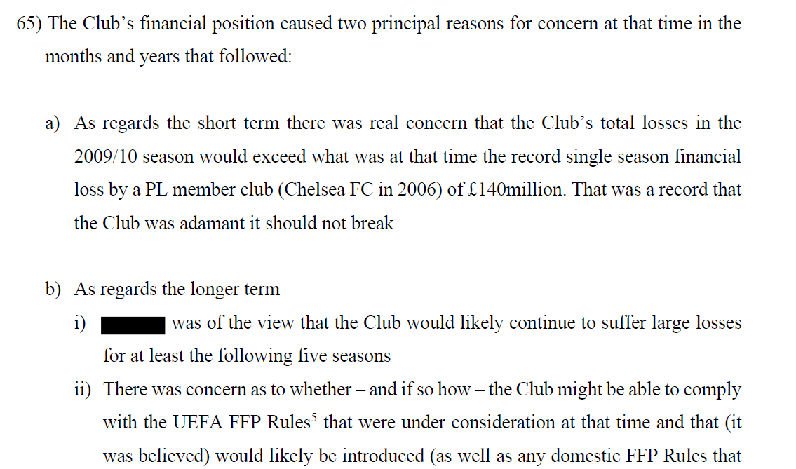 NizaarKinsella's tweet photo. The commission found Man City feared exceeding Chelsea's then-record £140m annual loss in 2009-10 and says it was "against that background" that a plan was devised to disguise shareholder funding as commercial revenue.

The one mention of Chelsea in the documents that I found. https://t.co/7qWsr3kCEP