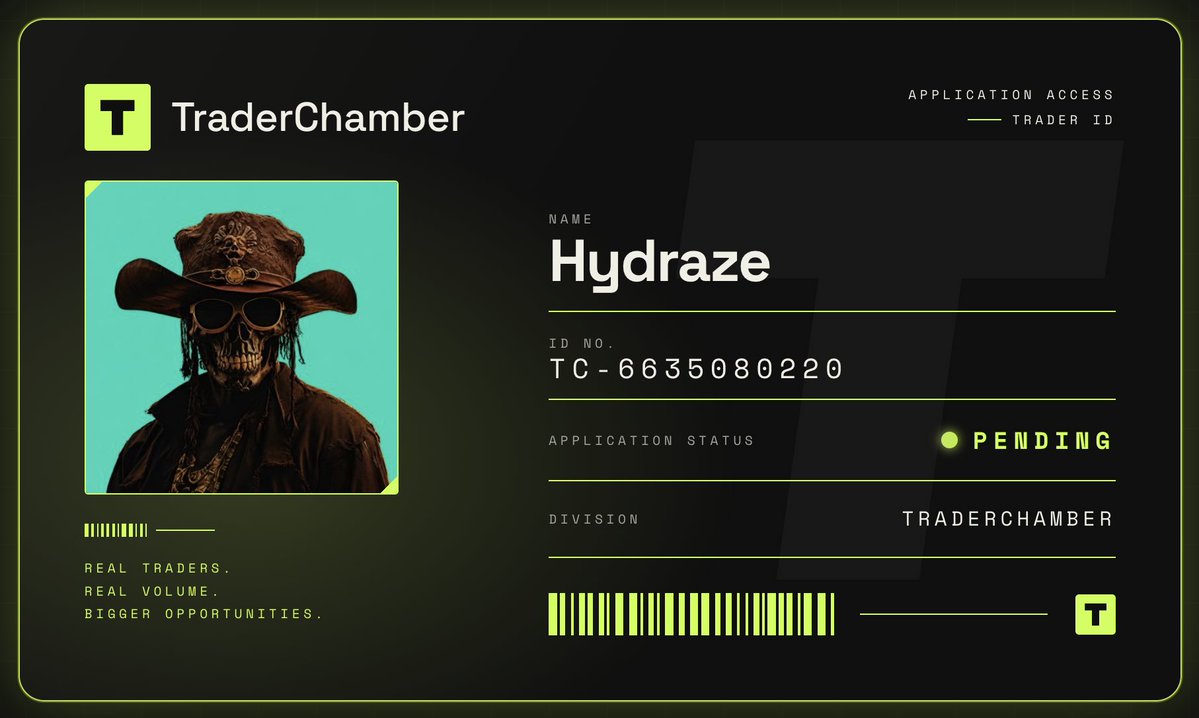 Hydraze420's tweet photo. Very cool concept launched by some of my good friends at @CodecraftGroup.

If you're trading perps on either DEX's or CEX's or trading onchain then worth signing up.

Will get dealflow through based on your volume and value you can bring to different platforms.

Interested to see what we can cook up through this.