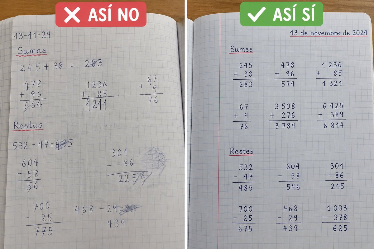 BeatrizCerdan's tweet photo. SI TU LIBRETA PUDIERA HABLAR…

“¿Qué has hecho aquí?”

ASÍ NO.
ASÍ SÍ.

No es estética.
Es aprender a trabajar con orden. https://t.co/RY7tO43u2S