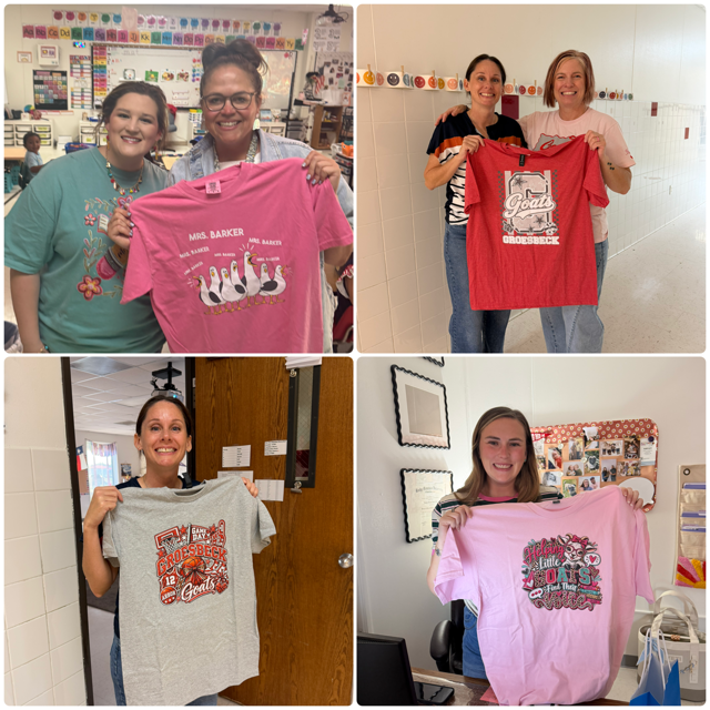GroesbeckHOW's tweet photo. ππ A little T-shirt swapping and a LOT of fun at HOW!
Our staff had a T-shirt exchange, and we loved seeing what everyone picked out for each other! π
We work hard, but we sure know how to have a little fun together, too! ππ
#HOWFamily #GoGoats #BetterTogether https://t.co/UjCL722lts