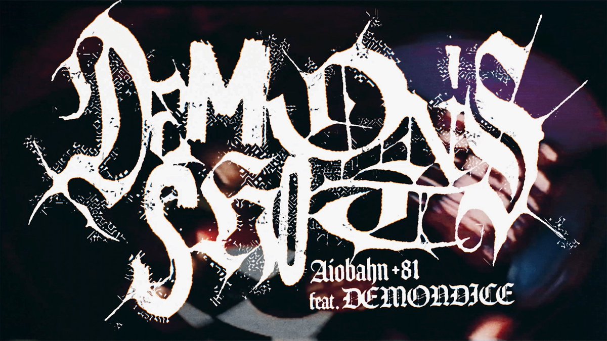 _Quga's tweet photo. Aiobahn +81 feat. DEMONDICE
『DEMON'S SHOT』
[Theme for PUKEY GODDESS SHOT TRICK]

タイトルロゴ、リリックなどグラフィックデザインを担当しました。よろしくお願いします！ https://t.co/Xgm71vrHoF